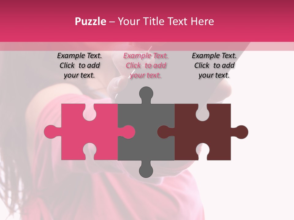 Celluar Women Display PowerPoint Template