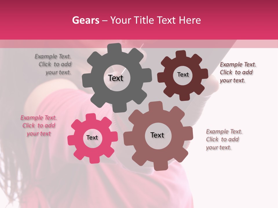 Celluar Women Display PowerPoint Template