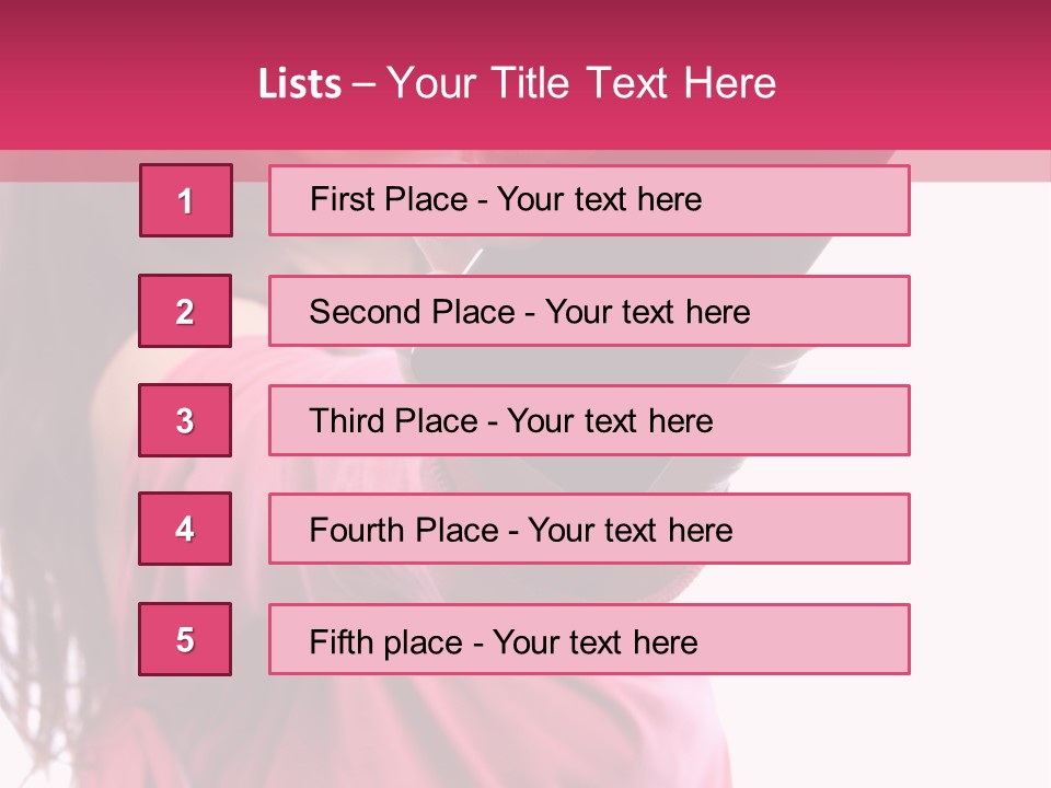 Celluar Women Display PowerPoint Template