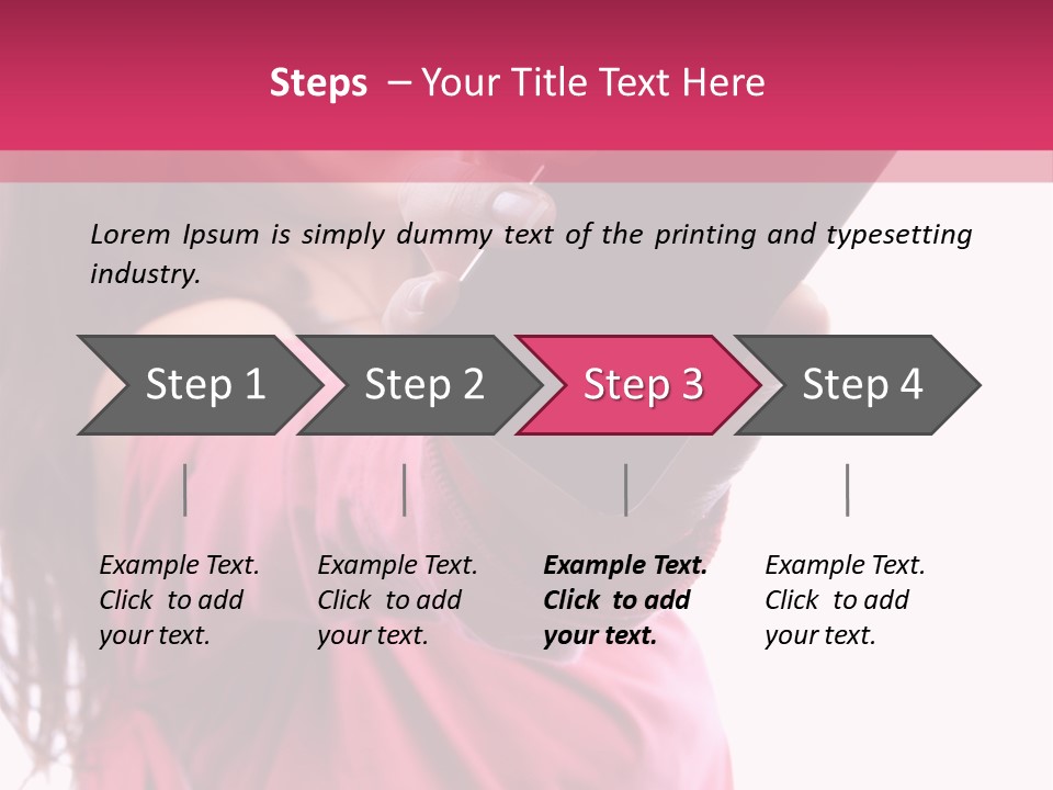 Celluar Women Display PowerPoint Template