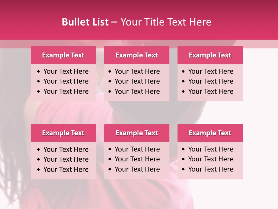 Celluar Women Display PowerPoint Template