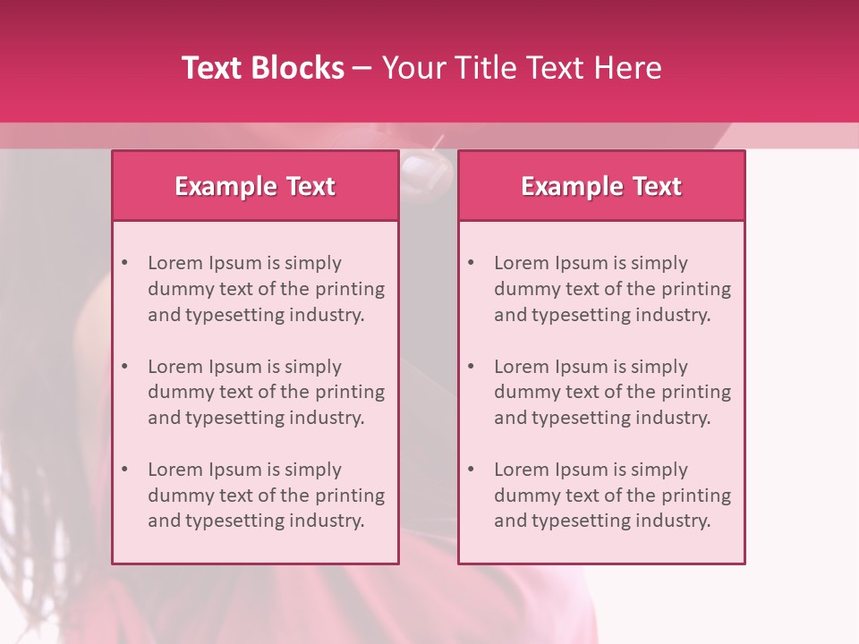 Celluar Women Display PowerPoint Template
