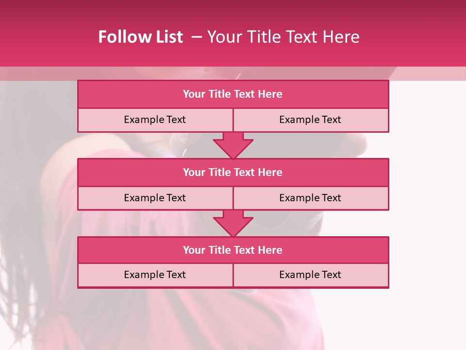 Celluar Women Display PowerPoint Template