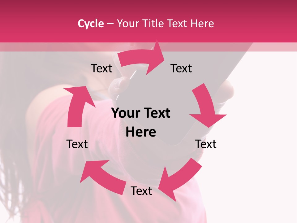 Celluar Women Display PowerPoint Template