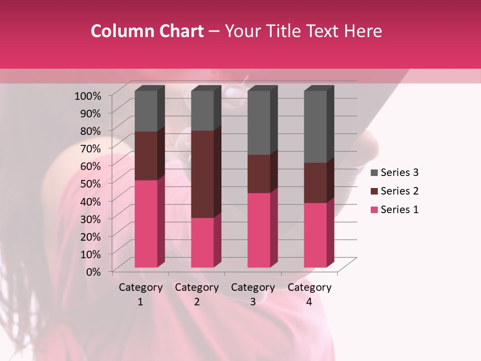 Celluar Women Display PowerPoint Template
