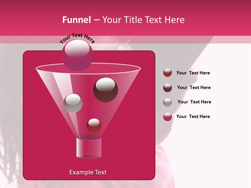 Celluar Women Display PowerPoint Template