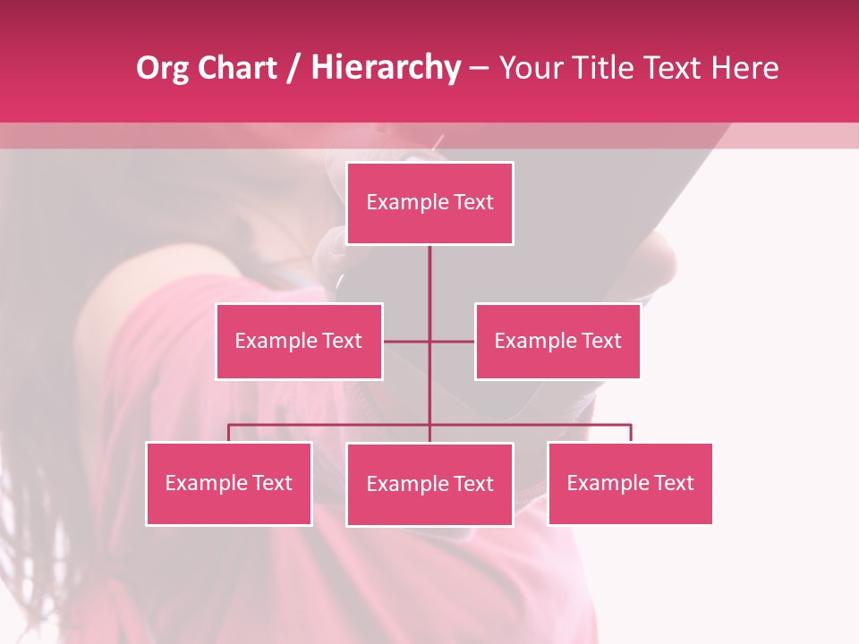Celluar Women Display PowerPoint Template