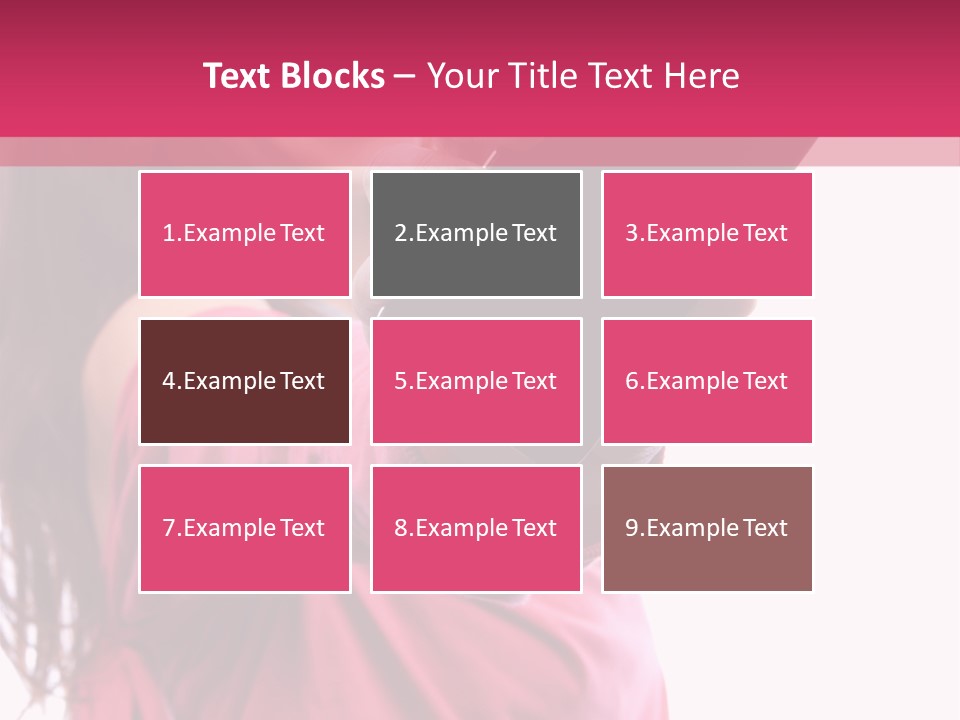 Celluar Women Display PowerPoint Template