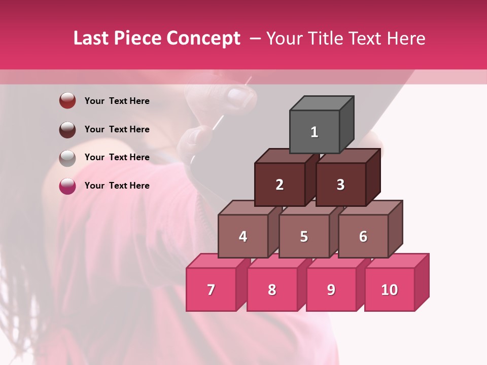 Celluar Women Display PowerPoint Template