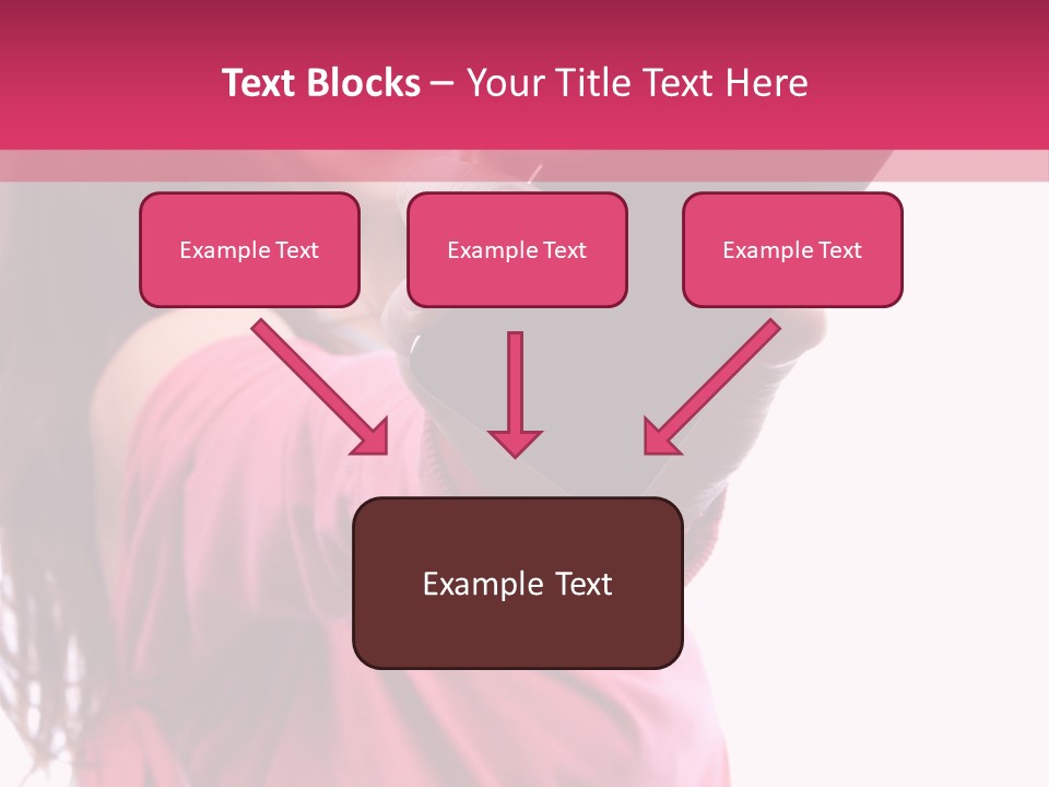 Celluar Women Display PowerPoint Template