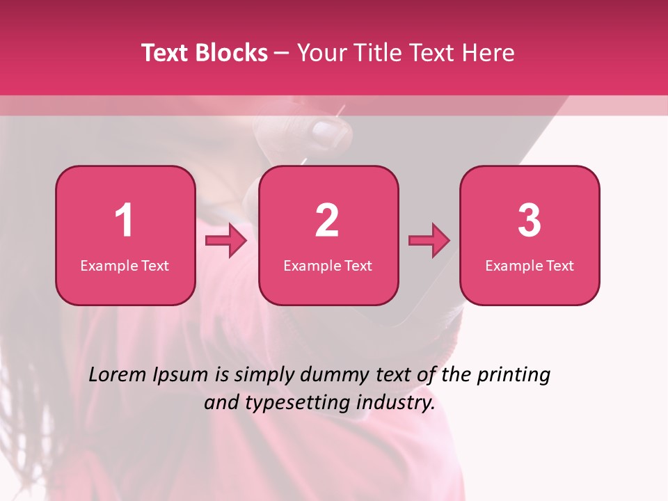 Celluar Women Display PowerPoint Template