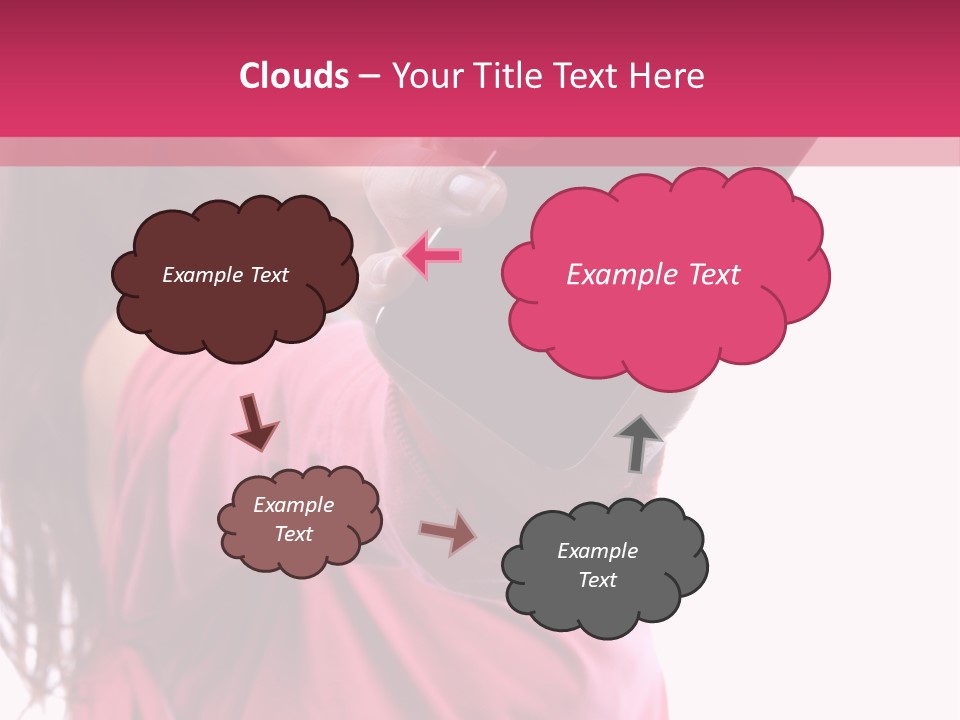 Celluar Women Display PowerPoint Template