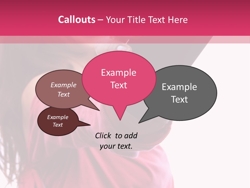 Celluar Women Display PowerPoint Template