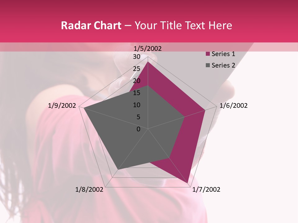 Celluar Women Display PowerPoint Template