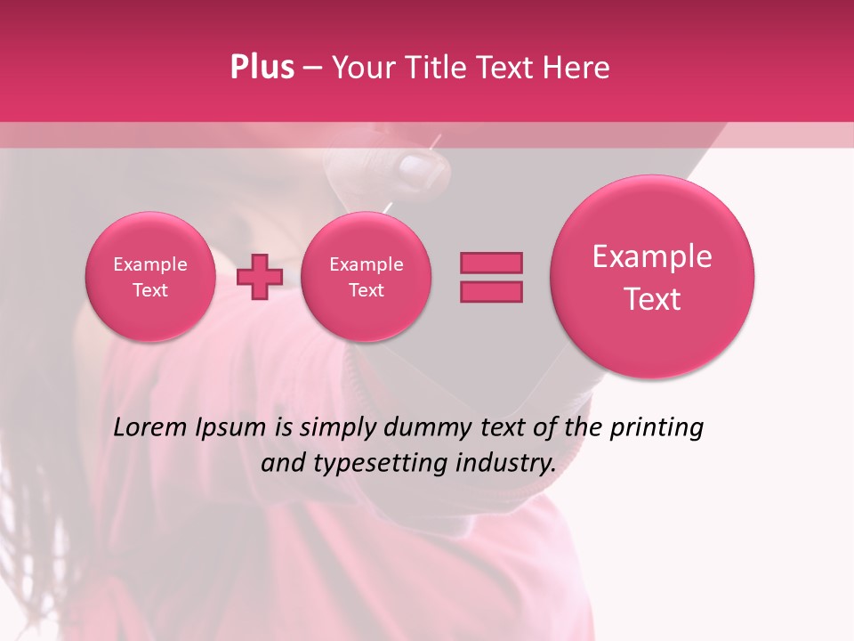 Celluar Women Display PowerPoint Template