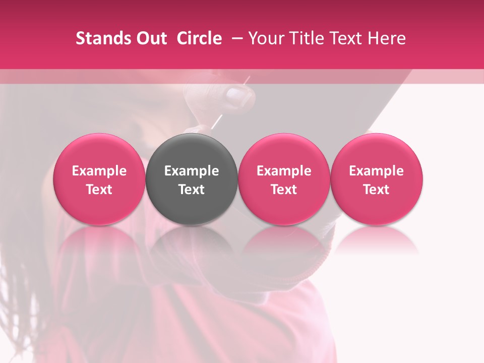 Celluar Women Display PowerPoint Template