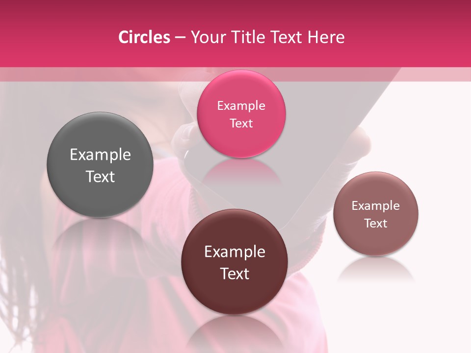Celluar Women Display PowerPoint Template