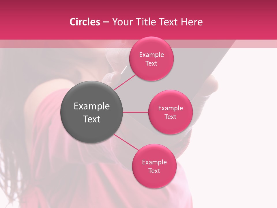 Celluar Women Display PowerPoint Template
