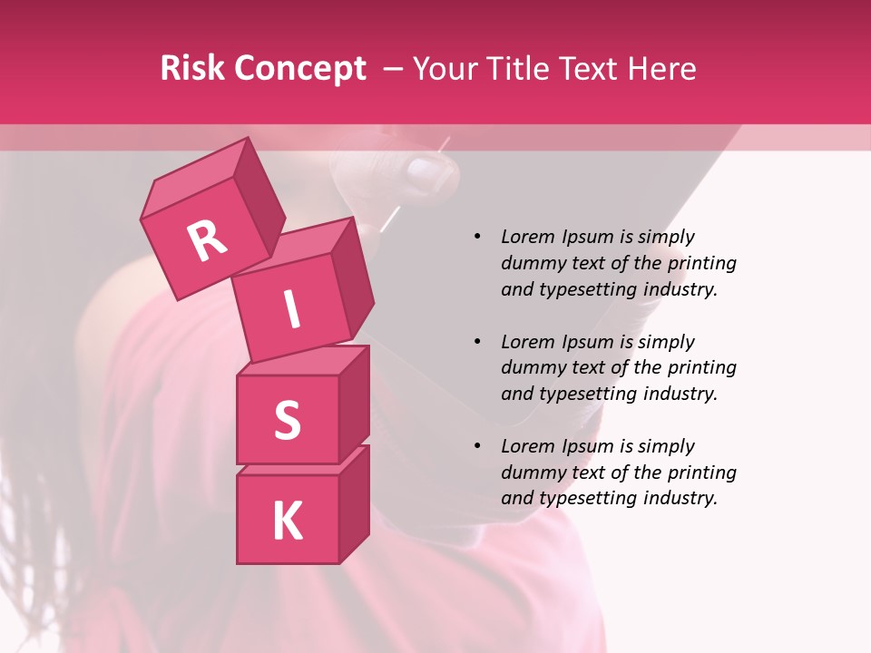 Celluar Women Display PowerPoint Template