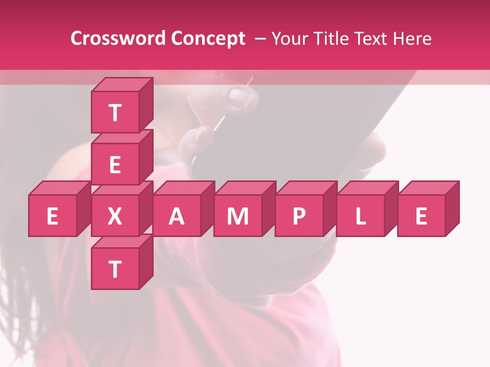 Celluar Women Display PowerPoint Template