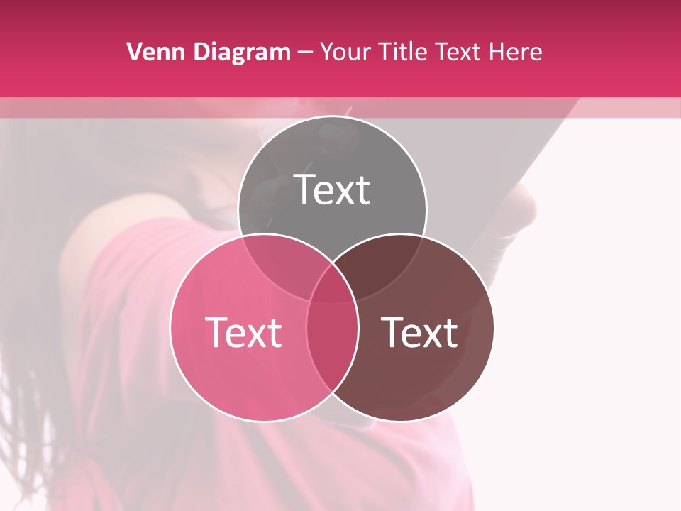 Celluar Women Display PowerPoint Template