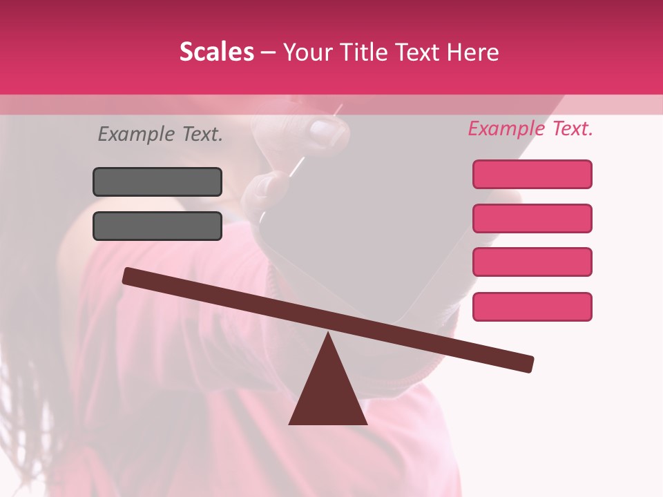 Celluar Women Display PowerPoint Template