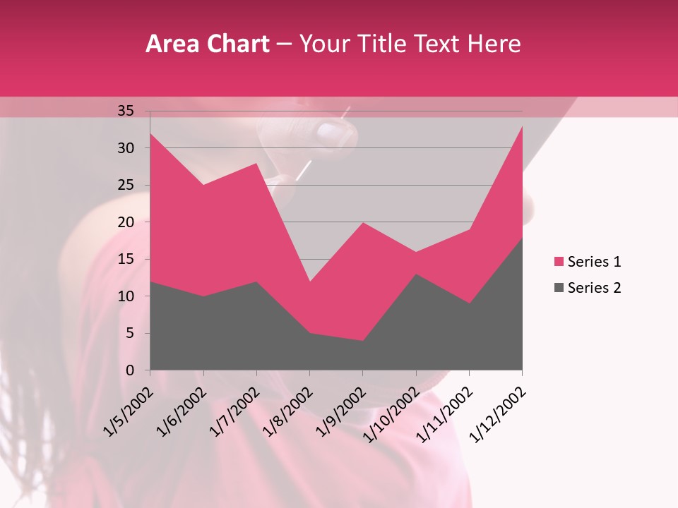 Celluar Women Display PowerPoint Template