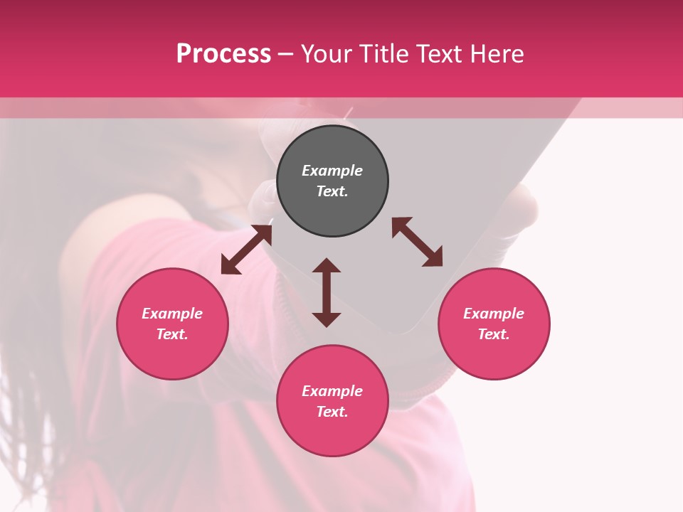 Celluar Women Display PowerPoint Template