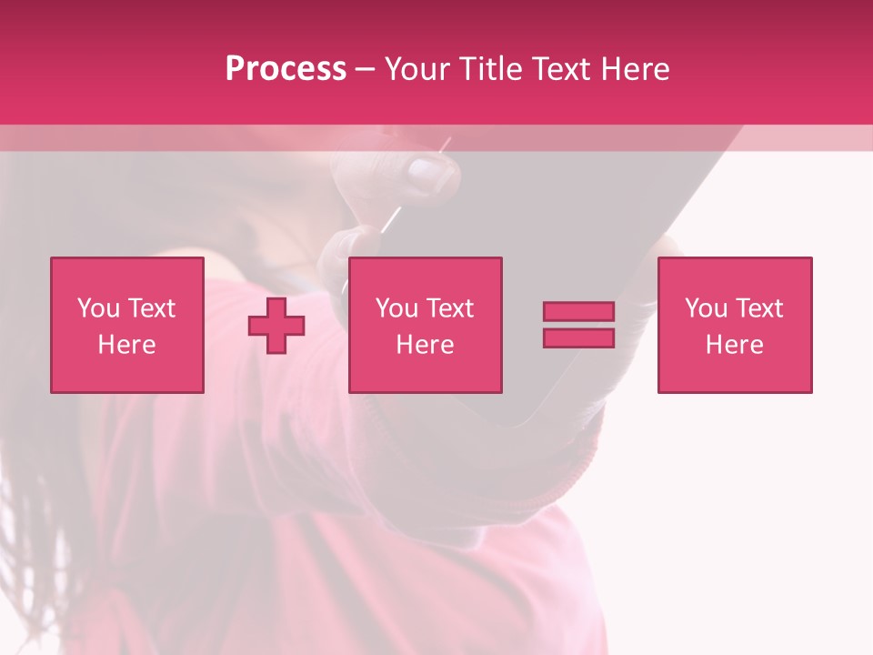 Celluar Women Display PowerPoint Template