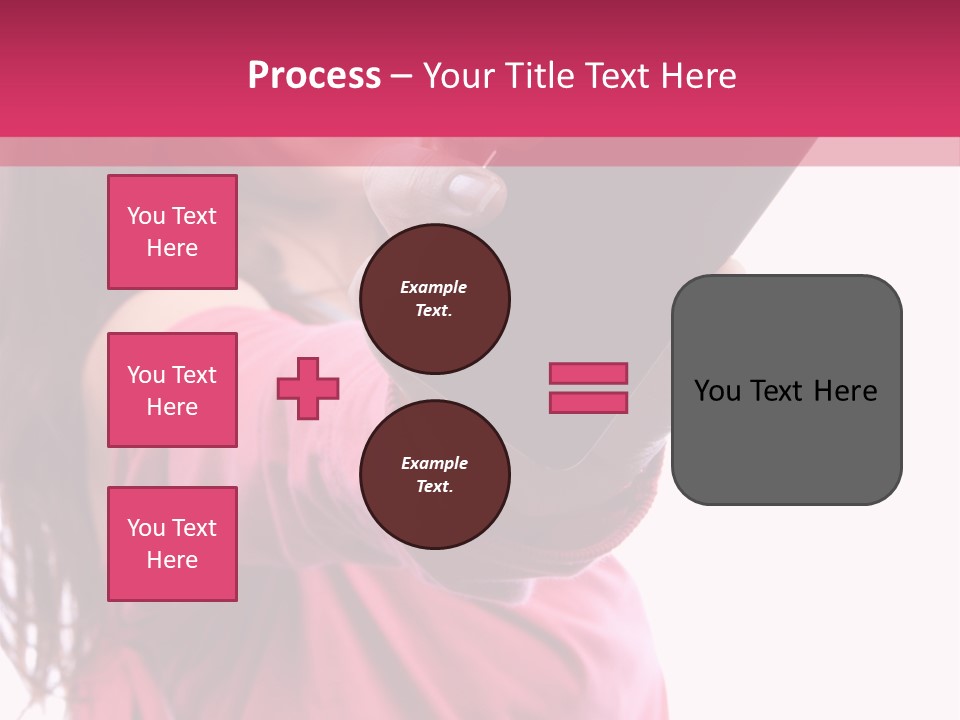 Celluar Women Display PowerPoint Template