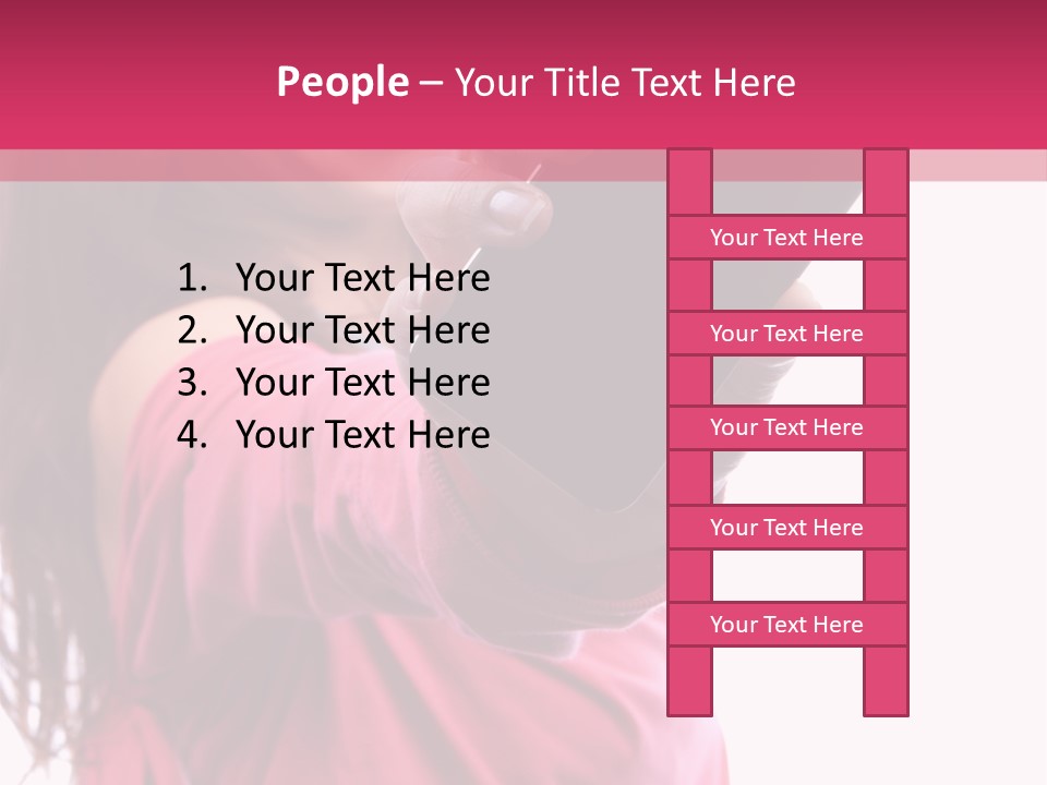 Celluar Women Display PowerPoint Template