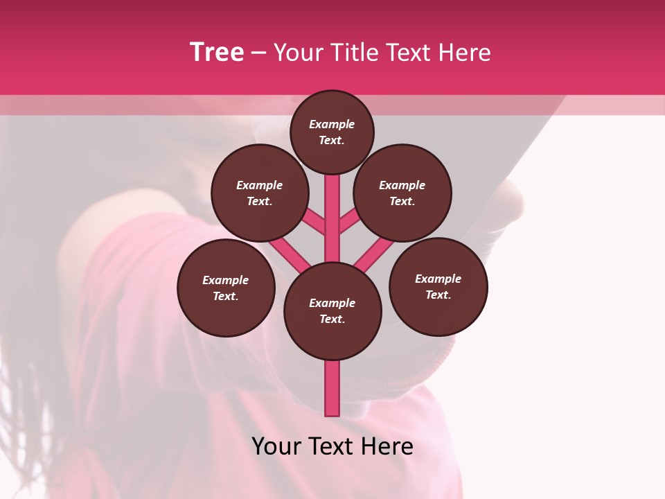 Celluar Women Display PowerPoint Template