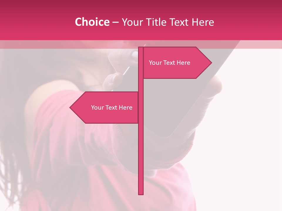Celluar Women Display PowerPoint Template