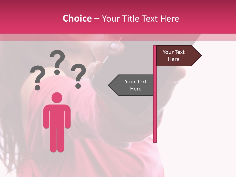 Celluar Women Display PowerPoint Template