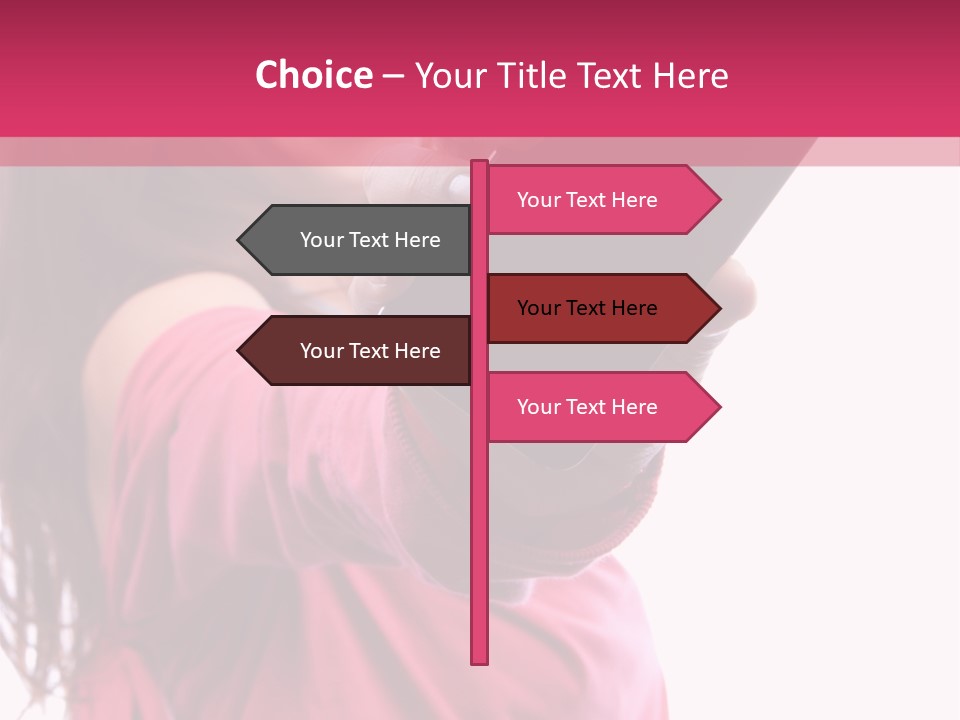 Celluar Women Display PowerPoint Template