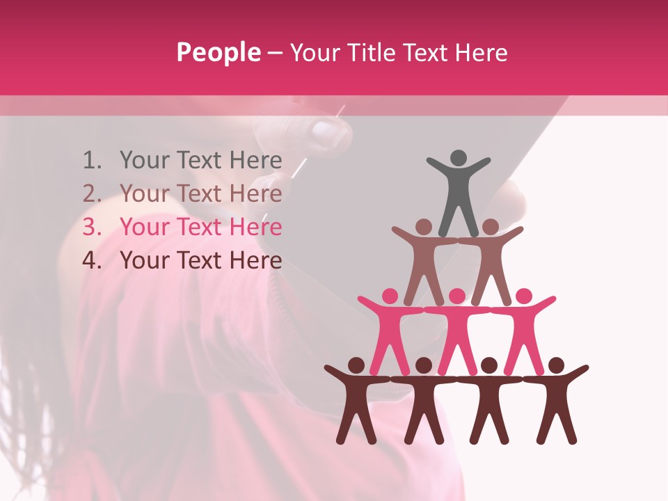 Celluar Women Display PowerPoint Template