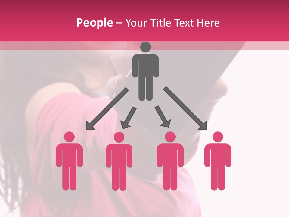 Celluar Women Display PowerPoint Template