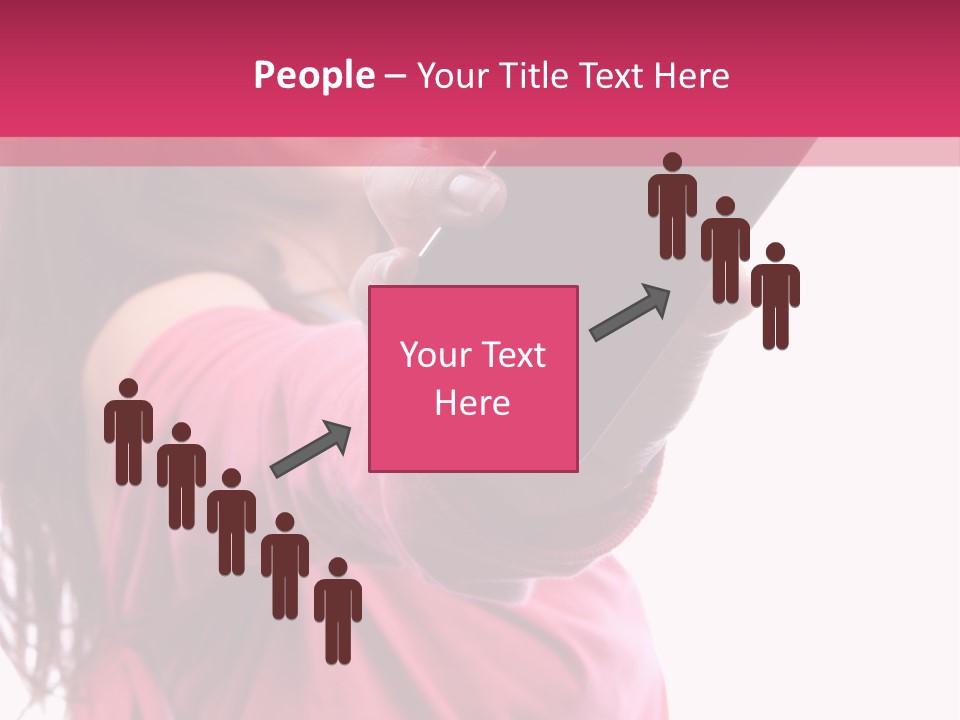 Celluar Women Display PowerPoint Template