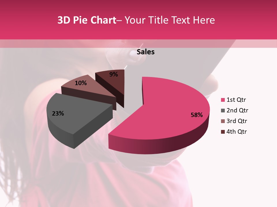Celluar Women Display PowerPoint Template