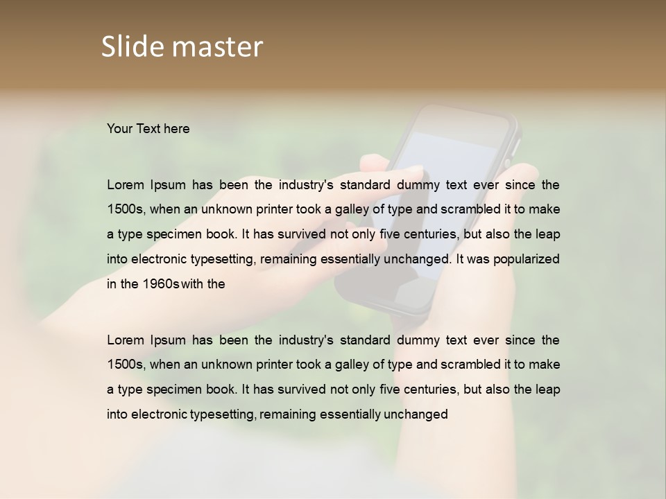 Woman Communication Girl PowerPoint Template