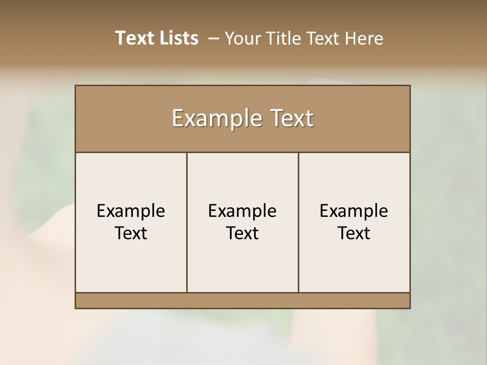 Woman Communication Girl PowerPoint Template