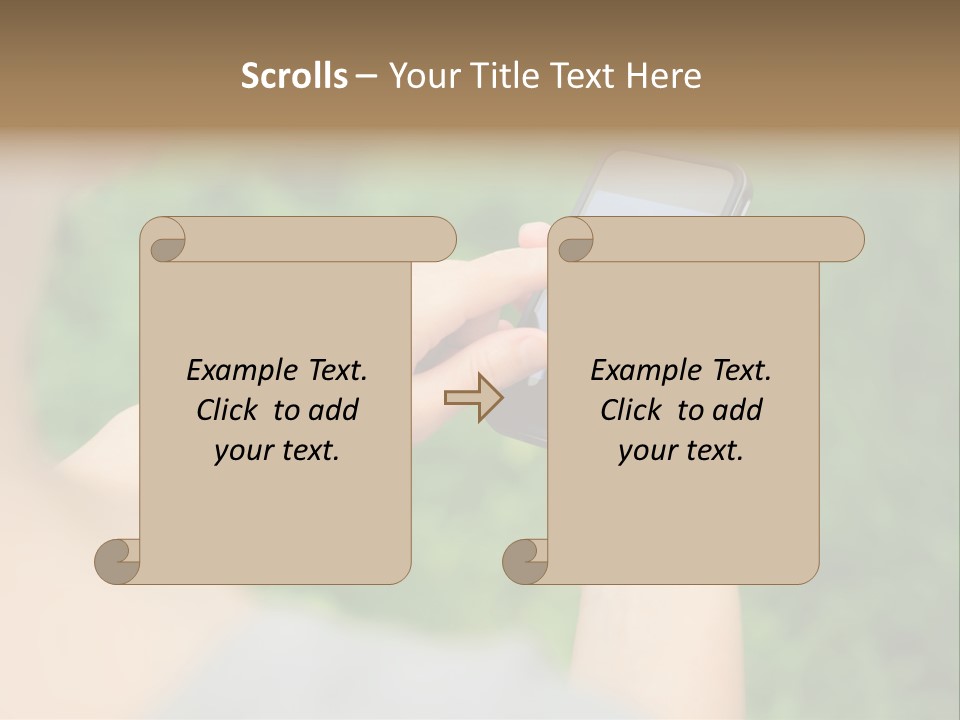 Woman Communication Girl PowerPoint Template