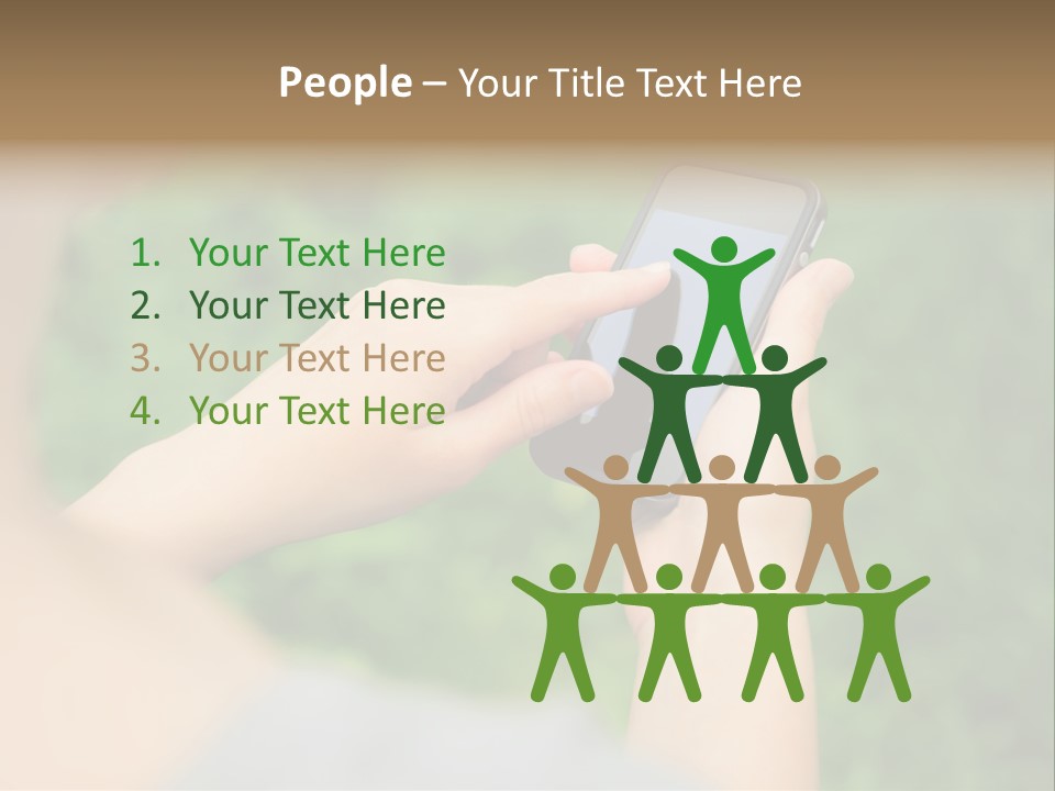 Woman Communication Girl PowerPoint Template