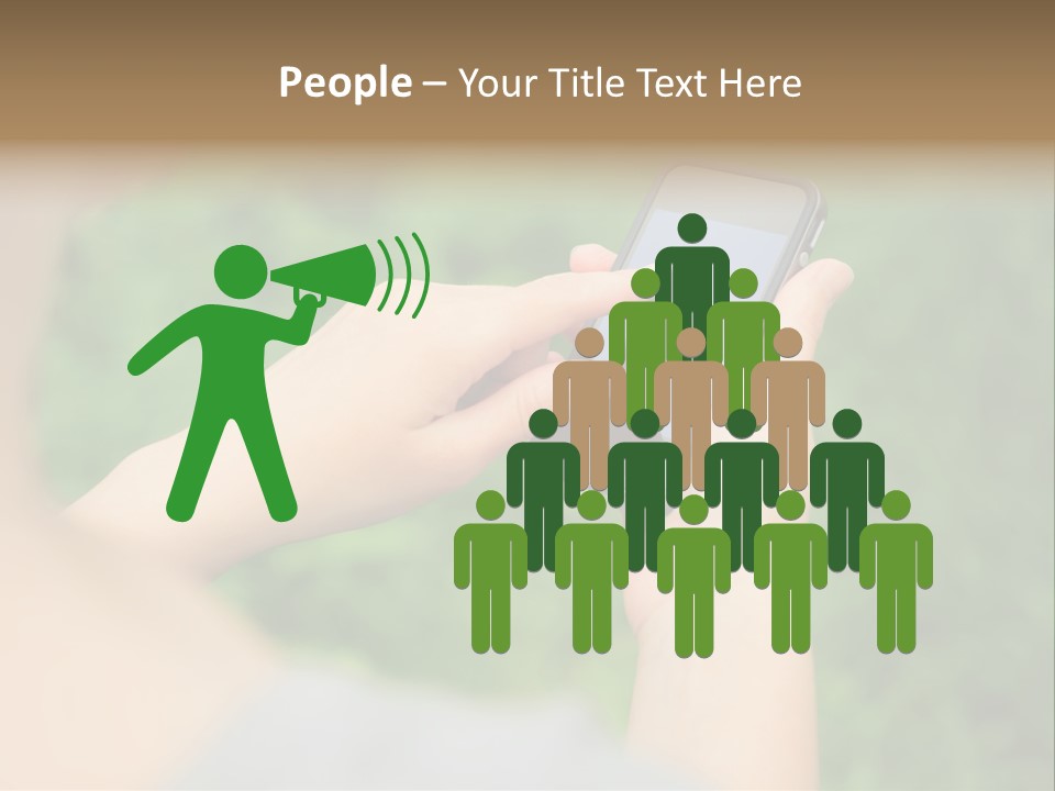 Woman Communication Girl PowerPoint Template