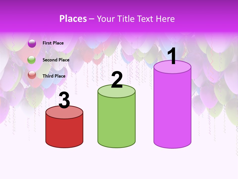 Ballon String Bunch PowerPoint Template