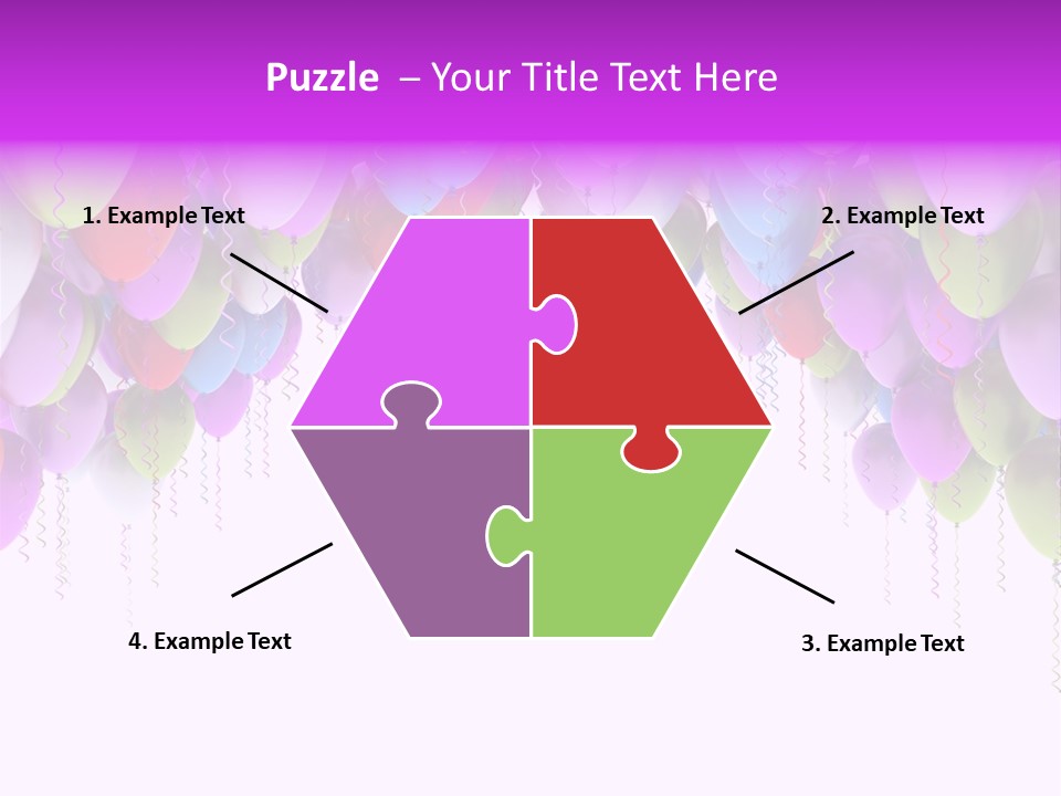 Ballon String Bunch PowerPoint Template