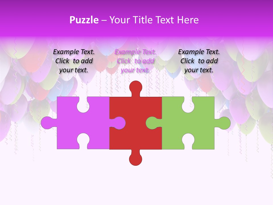 Ballon String Bunch PowerPoint Template