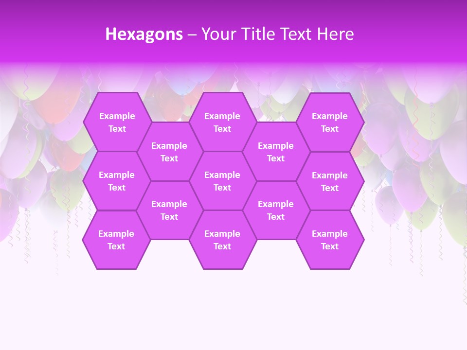 Ballon String Bunch PowerPoint Template