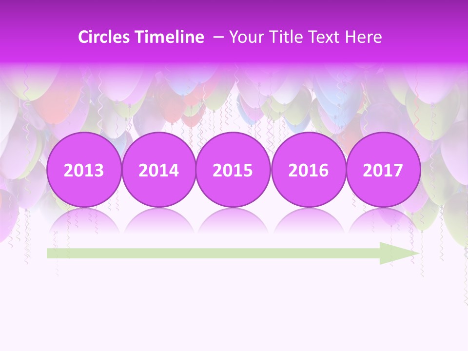 Ballon String Bunch PowerPoint Template