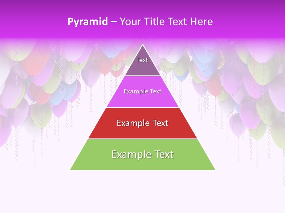 Ballon String Bunch PowerPoint Template